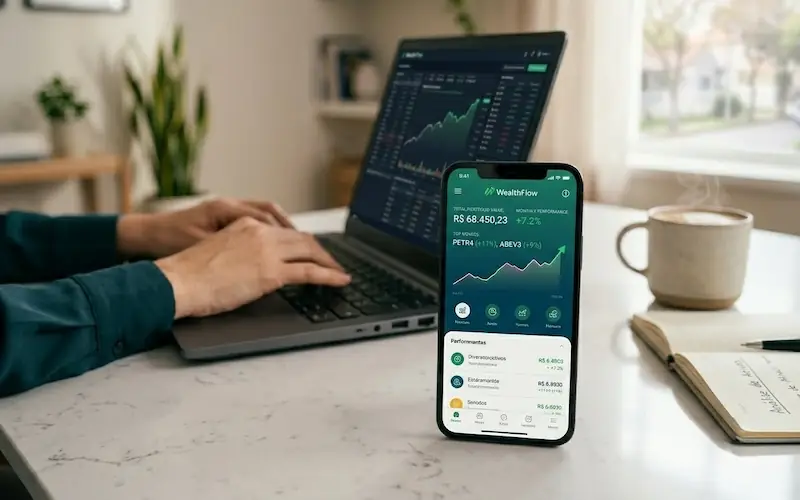 Planilha de investimentos para organizar finanças pessoais e poupar dinheiro.