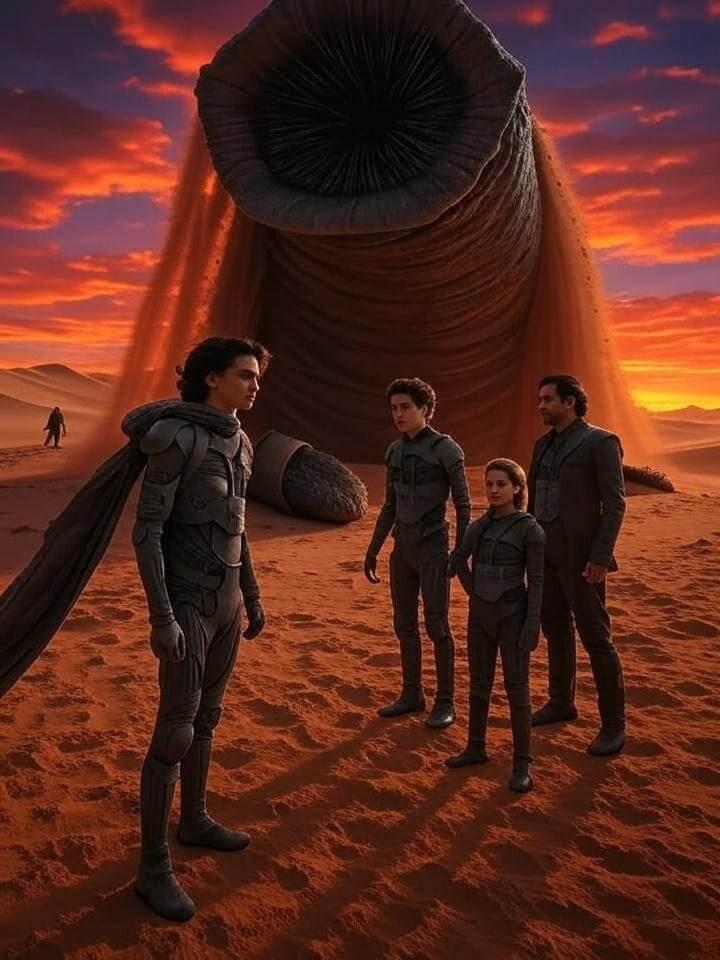 Poster de Duna Parte 2 com elenco, exemplo do marco na cultura pop.