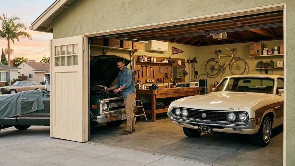 Representação da garagem original onde a História da Apple começou.