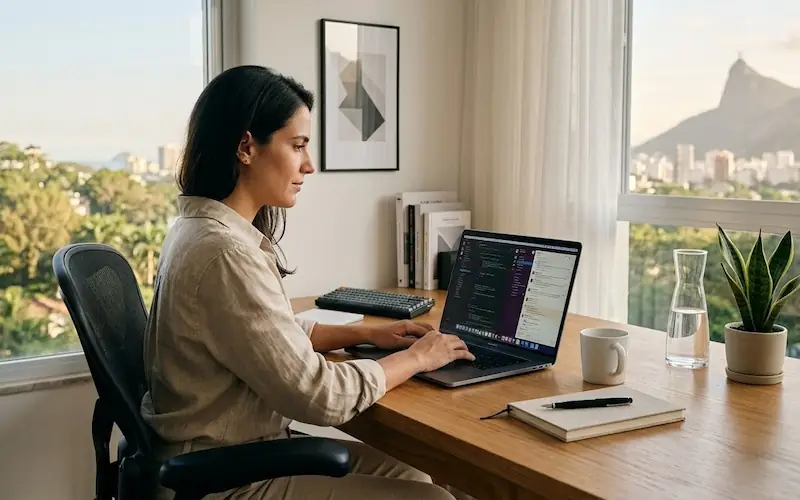Elementos que simbolizam a inovação na História da Apple.