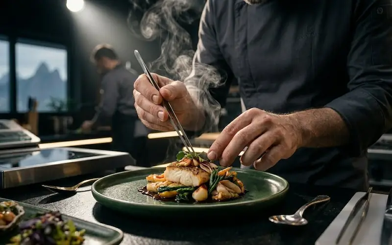 Duelo de culinária coreana entre Colheres Brancas e Pretas.