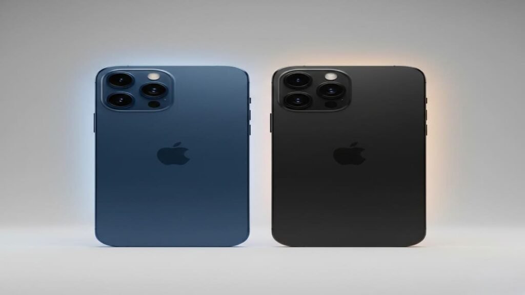 Comparativo visual entre o iPhone 16 e o iPhone 15 lado a lado.