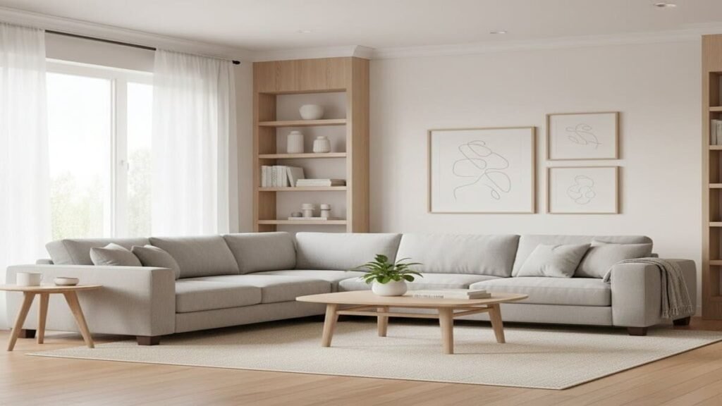 Organização e limpeza da casa com ambiente organizado e confortável