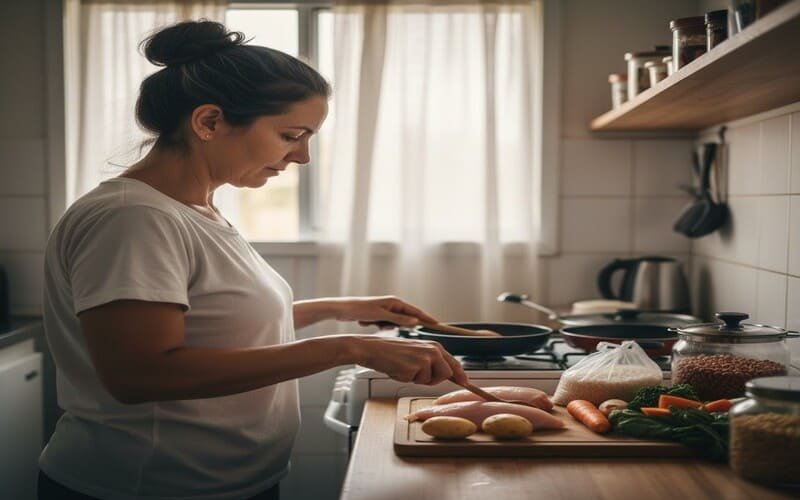 Planejamento de refeições econômicas com receitas caseiras