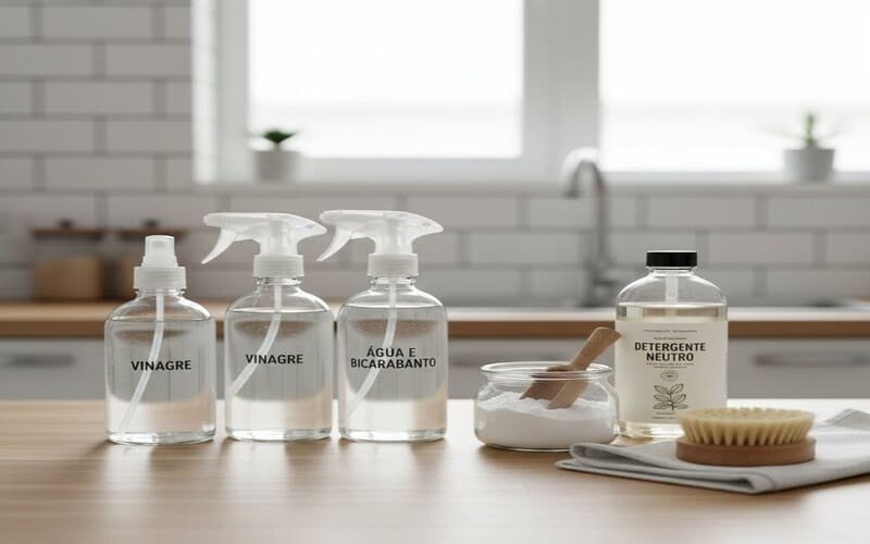 Produtos de limpeza baratos e eficientes