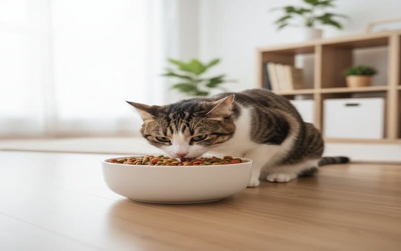 Alimentação adequada é fundamental nos cuidados com gatos