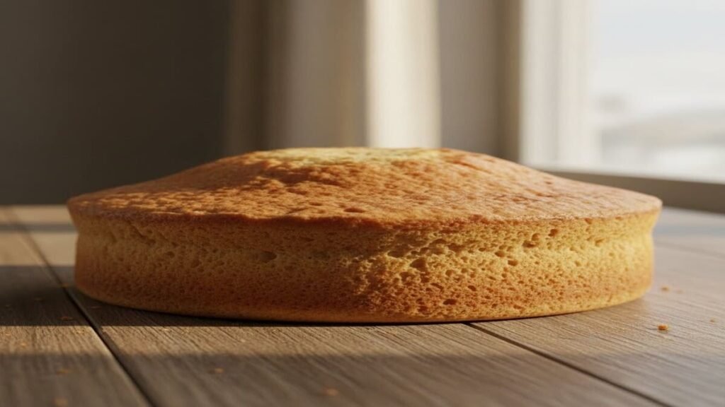 bolo simples de farinha de trigo e baunilha fofinho