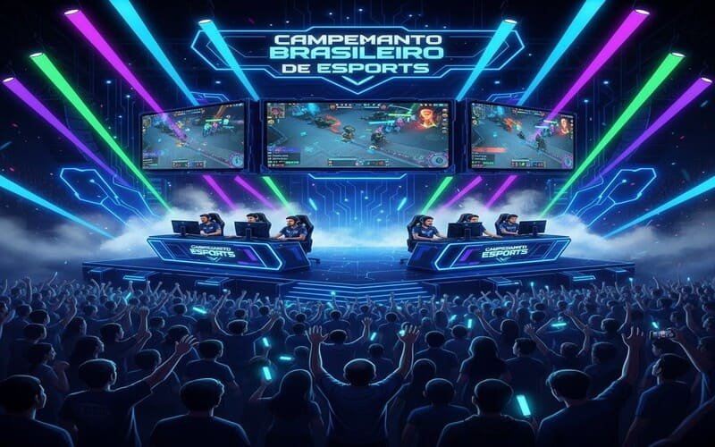 Campeonato de eSports no Brasil com jogadores profissionais e público