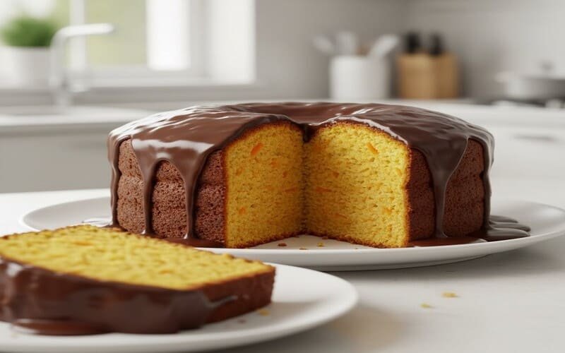 cobertura de ganache de chocolate para bolo de cenoura