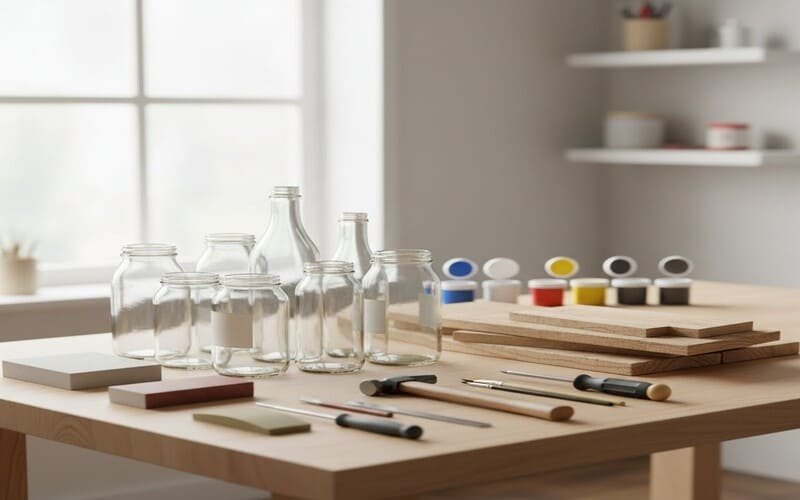 Materiais simples para projetos faça você mesmo DIY