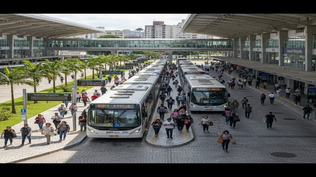 Terminal Margaridas em Irajá integra ônibus da Baixada Fluminense ao BRT do Rio