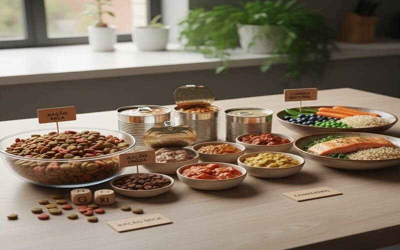 Tipos de alimentação pet disponíveis no mercado