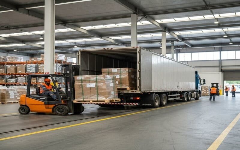 Uso de caminhões na logística e transporte de cargas