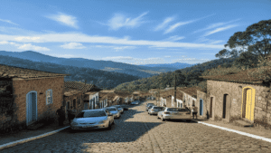 Ladeira do Amendoim em São Thomé das Letras onde carros parecem subir sozinhos