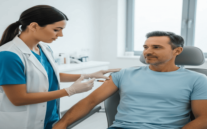 Injeção de vitamina B12