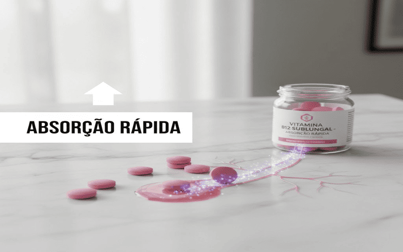 Suplementos sublinguais de vitamina B12