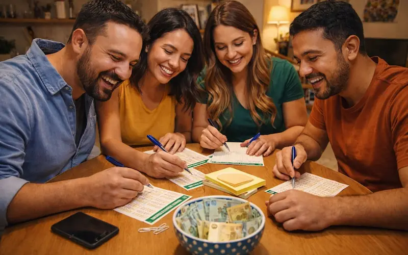 grupo de pessoas organizando bolão da Dupla de Páscoa juntos